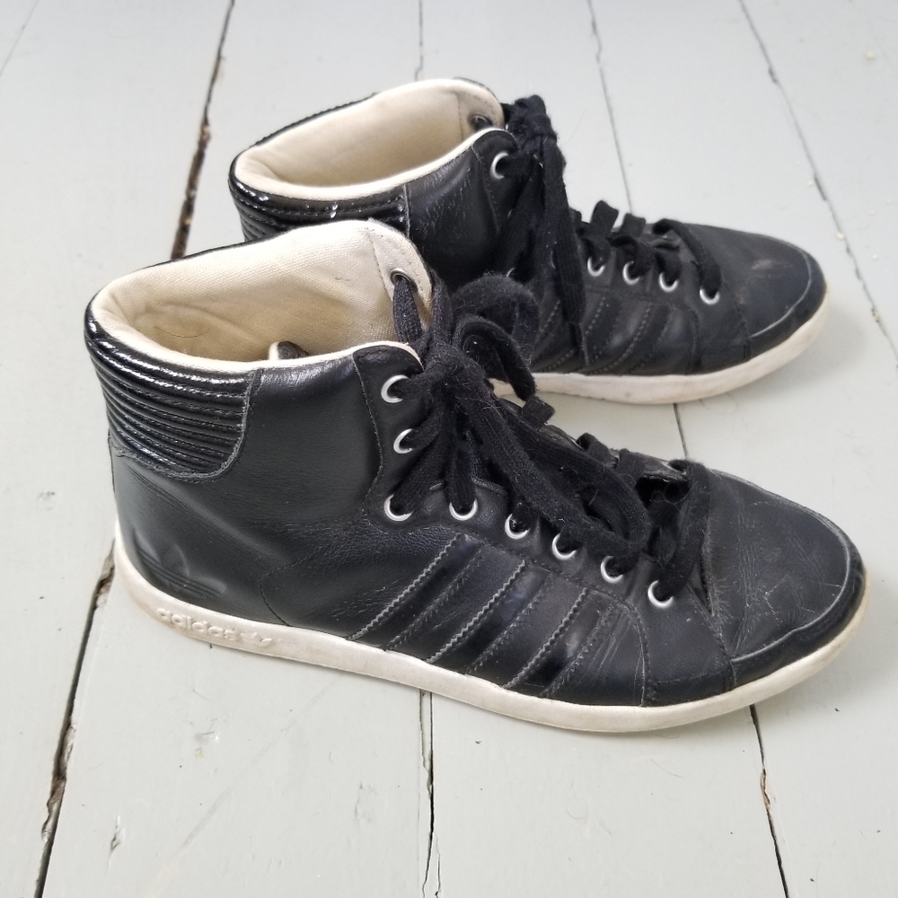 Black High top Adidas Sneakers